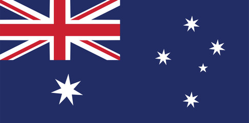 Flag of Australia National Symbol Vector Illustration