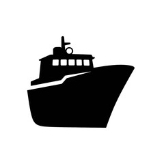 Obraz premium Line icon of a ship.