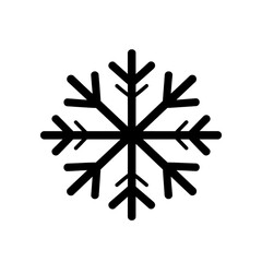 Fototapeta premium Line icon of a snowflake design.
