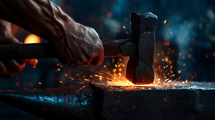 Traditional metal forging craftsmanship
