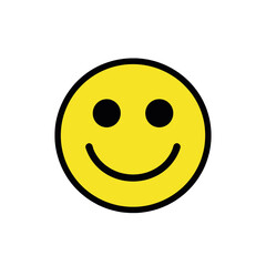 Fototapeta premium Yellow Smiley Face App Icon