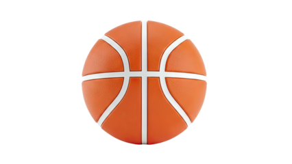 Close-up of a Realistic Basketball