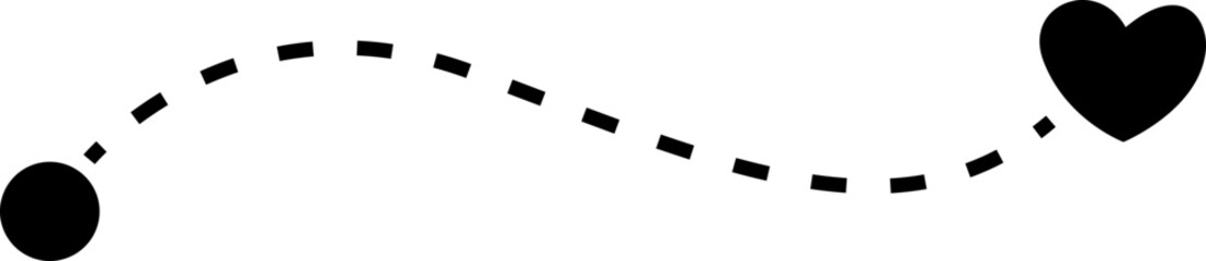 treasure map valentine day concept symbol