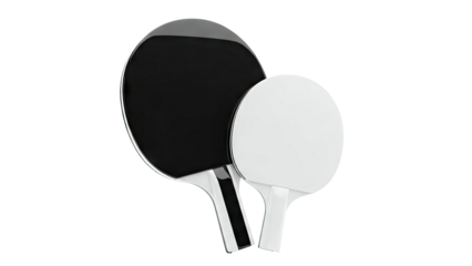 Modern Black and White Ping Pong Paddles