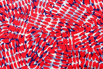 Red blue and white elastic fabric pattern background