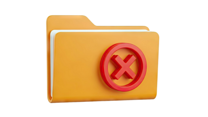 Folder with a red cross symbol