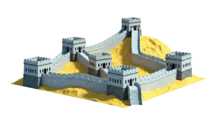 Model of the Great Wall of China