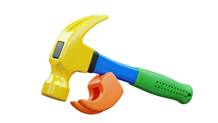 Colorful 3D Hammer and Wrench Toys
