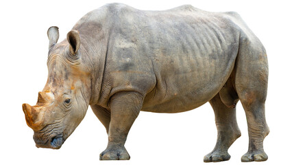 Obraz premium rhino, rhinoceros, png, rhino png, rhinoceros png, full body rhino, rhino without background, rhino no bg