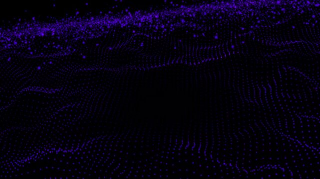 Abstract dot wave pattern 4k video seamless loop