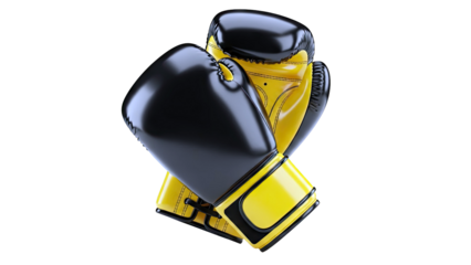 Black and Yellow Boxing Gloves