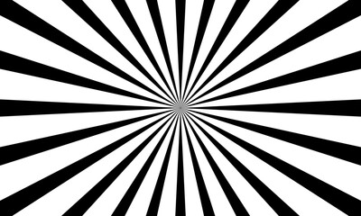 black sun ray light pattern background. 