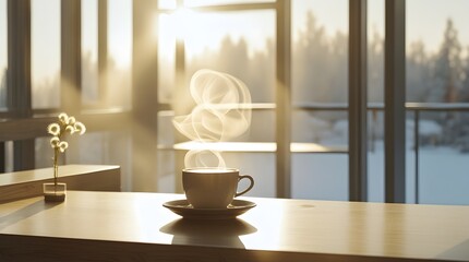 Morning coffee with a view