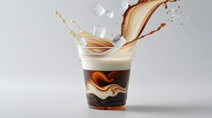 Refreshing Cold Drink Explosion