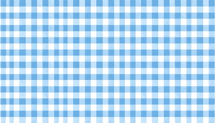 A flat illustration showcasing a simple repeating pattern of blue and white checkered squares, creating a classic, uniform texture