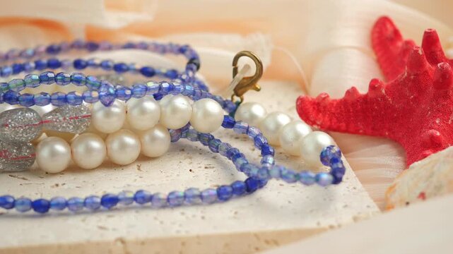 Explore bead and shell arrangements on a flat surface