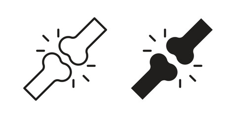 Bones icons collection glyph and mixed vector Illustrations