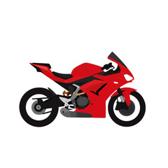 Obraz premium Red sport motorcycle 3d icon.