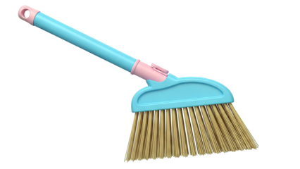 Blue and Pink Broom for Cleaning