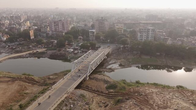 Land near JP setu to create satellite township, Patna, Bihar, Aerial