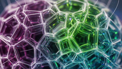 Molecular Soap Bubble Network