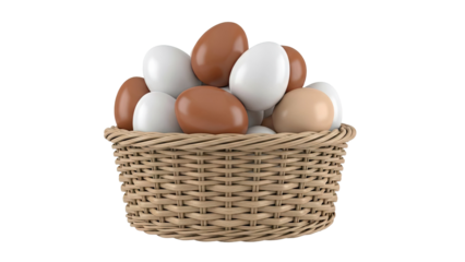 Basket of Assorted Eggs