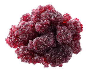 Lumpy, vibrant red mineral formation