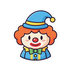 Obraz premium Cartoon Clown Character Illustration