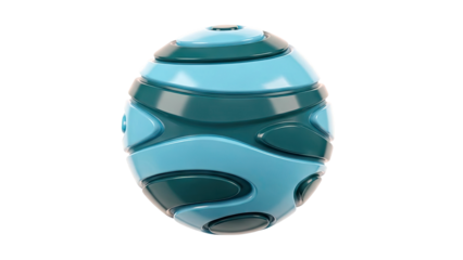 Futuristic Egg-Shaped Object