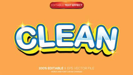 3d text effect clean theme