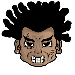 DESIGN VECTOR BIG HEAD STYLE Y2K