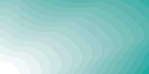Abstract background with wavy layers of teal, turquoise, and white gradient colors.