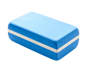 Blue eraser with transparent background
