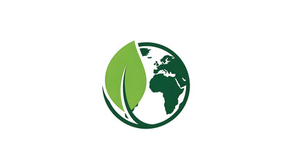 Modern environment protection logo promoting green energy and sustainability