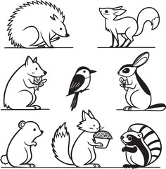 Obraz premium set of animals