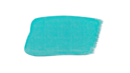 Teal paint swatch on a white background