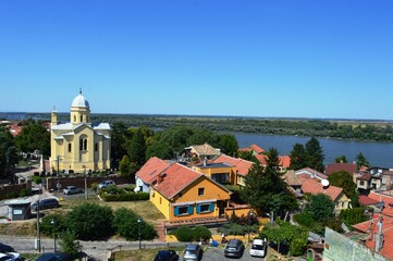 city ​​landscape from the hill