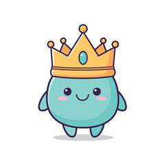 Cartoon King Character Illustration