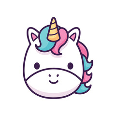 Adorable Cartoon Unicorn Illustration