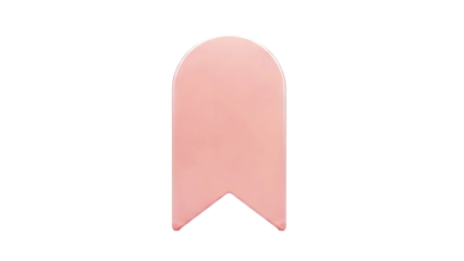 Salmon Pink Bookmark Icon
