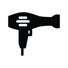 Hairdryer icon, beauty, hair