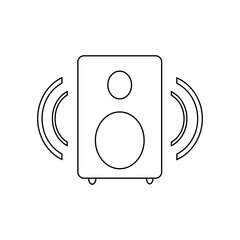 flat vector icon speaker sign