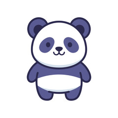 Naklejka premium Adorable Cartoon Panda Illustration