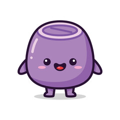 Purple Jar Character Illustration