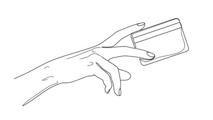 Elegant hand holding a credit card emphasizing financial transactions and ease of payment