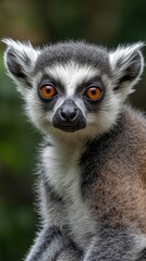 Fototapeta premium Curious lemur close-up