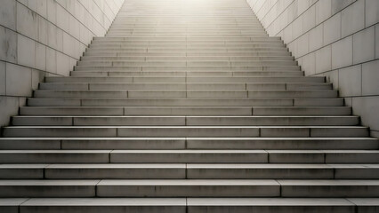 Fototapeta premium A flight of stairs leading upwards