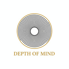 Abstract Hypnotic Depth of Mind Spiral Logo