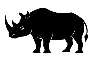Fototapeta premium rhino isolated on white background
