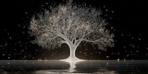 Radiant Tree of Life: A Beautiful Representation of Nature and Serenity